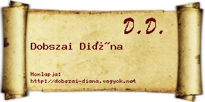 Dobszai Diána névjegykártya